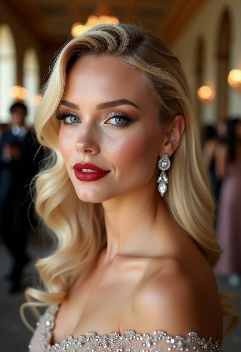 formal makeup for blondes