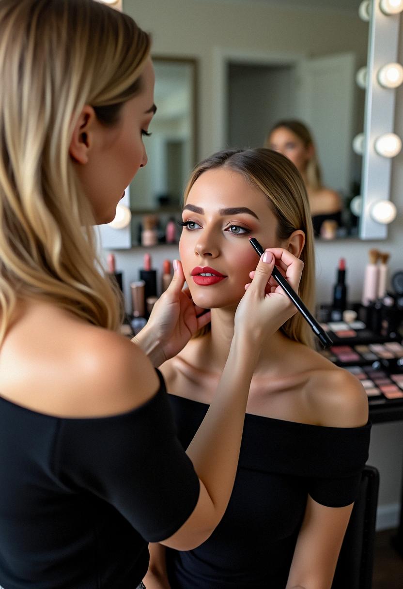 formal makeup for blondes