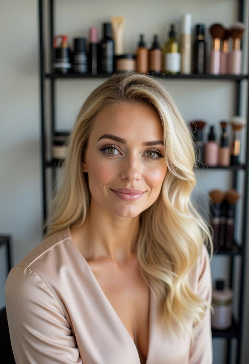 formal makeup for blondes