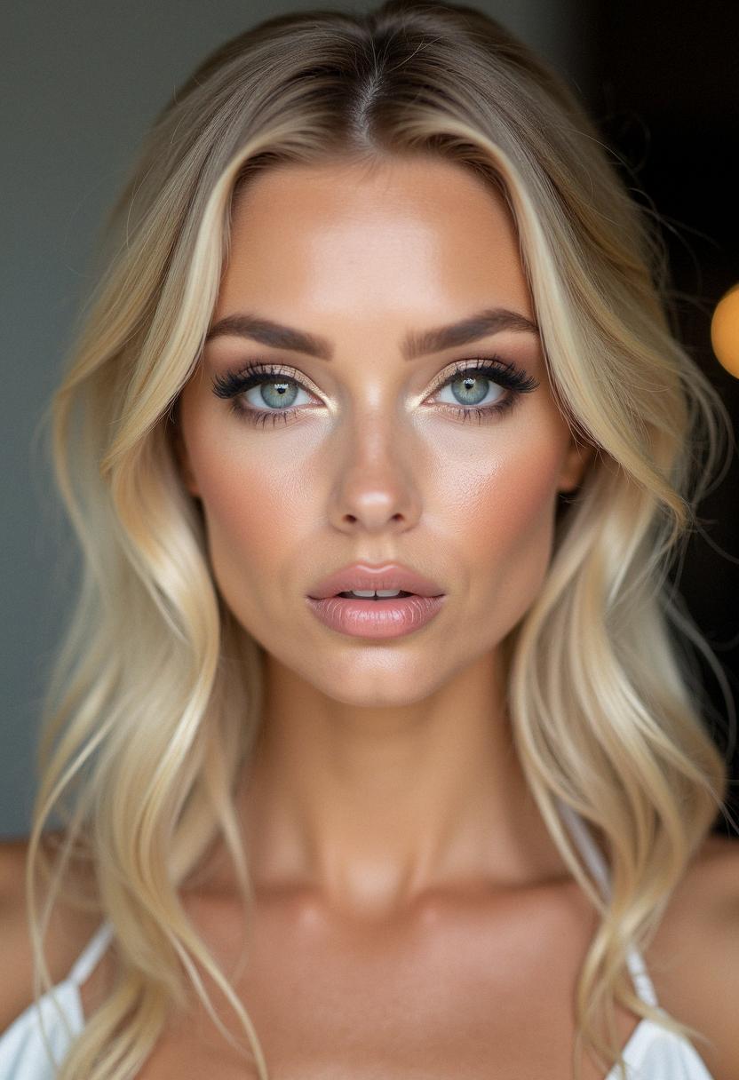 formal makeup for blondes