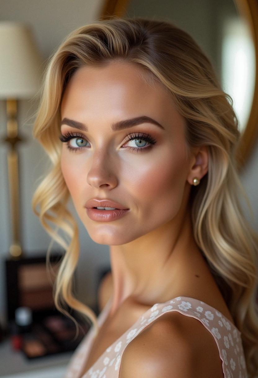 formal makeup for blondes