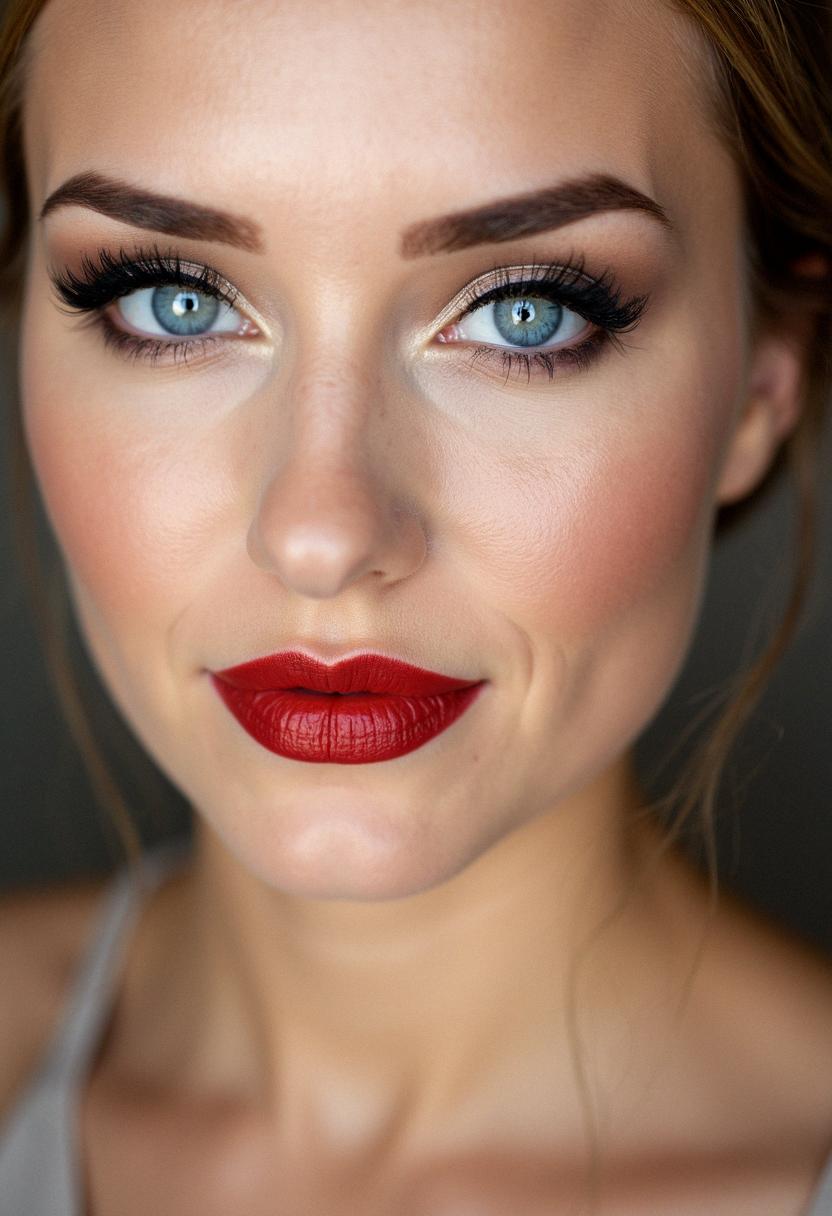 formal makeup for blue eyes