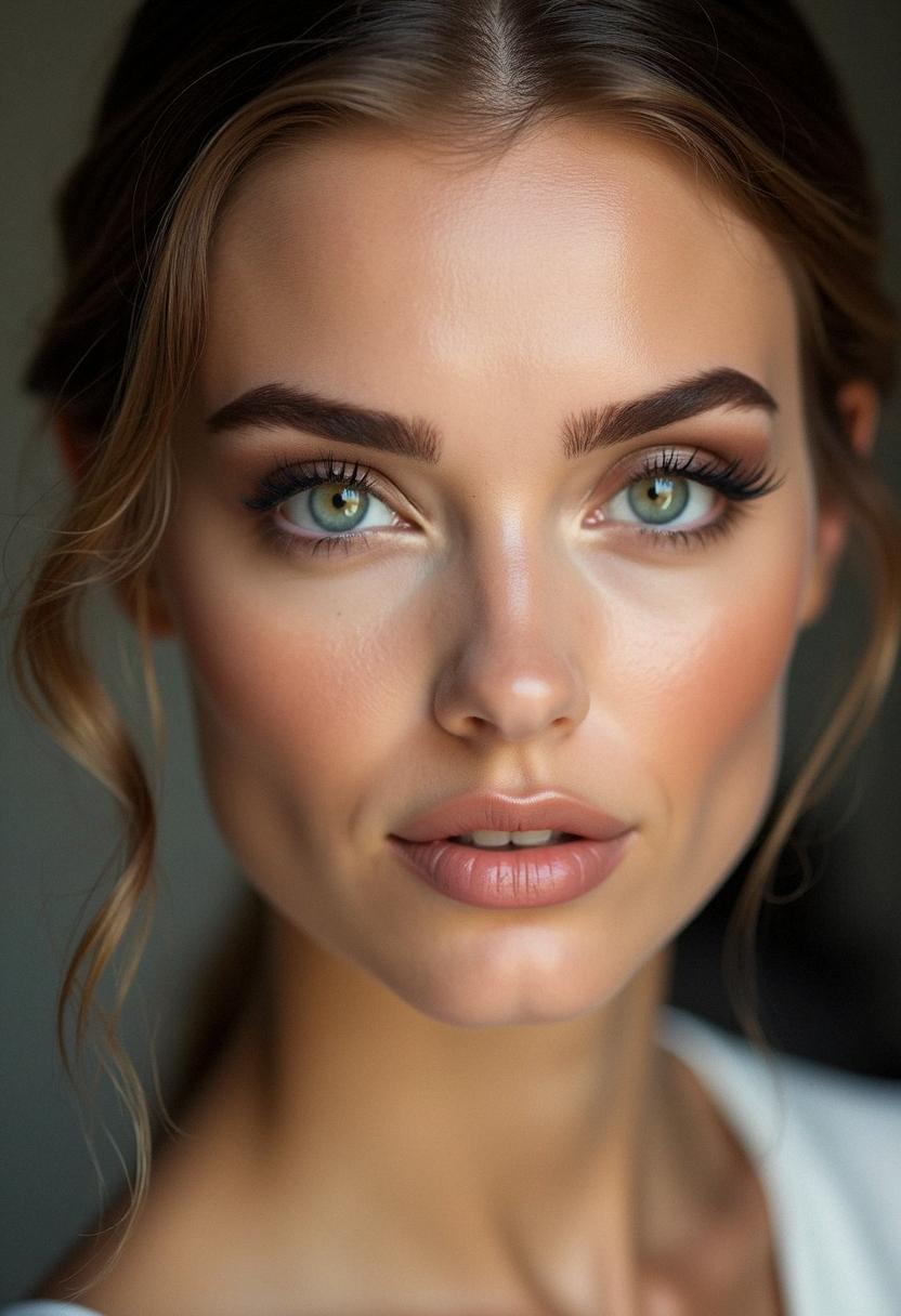 formal makeup green eyes