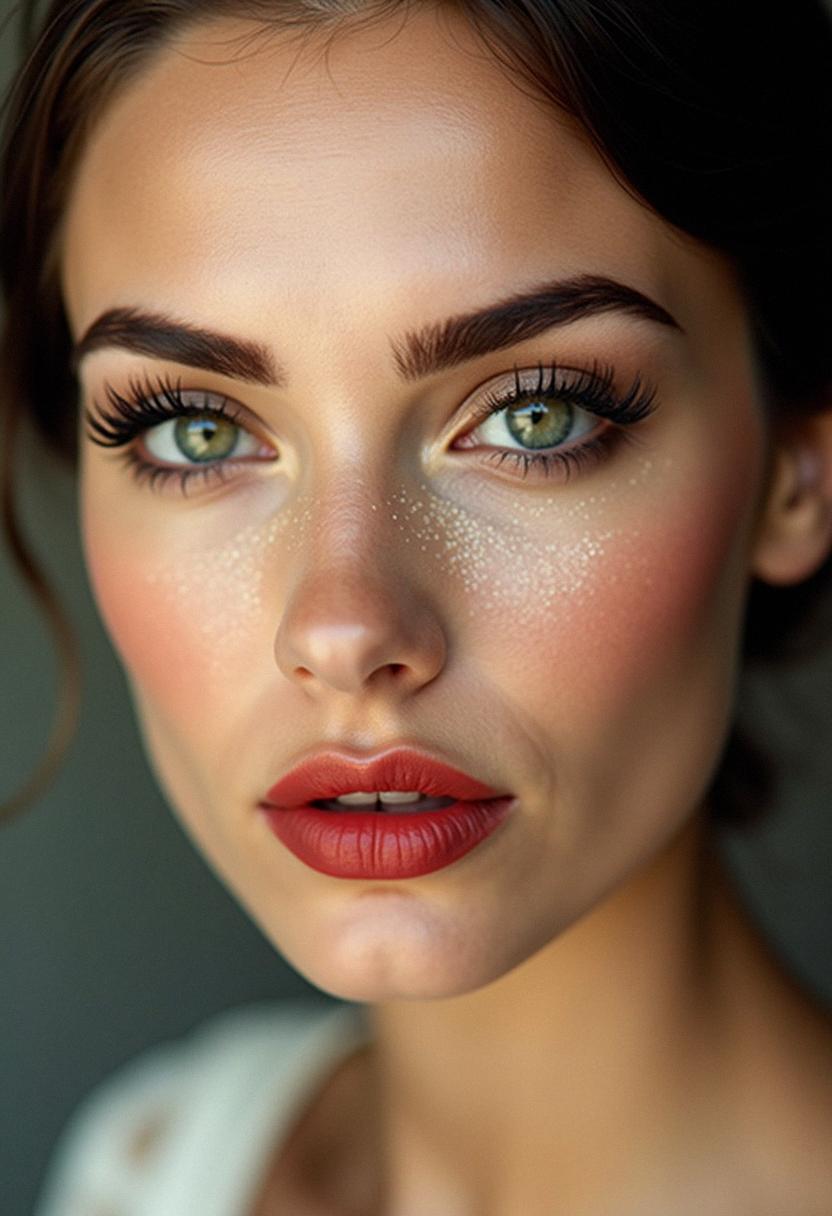 formal makeup green eyes