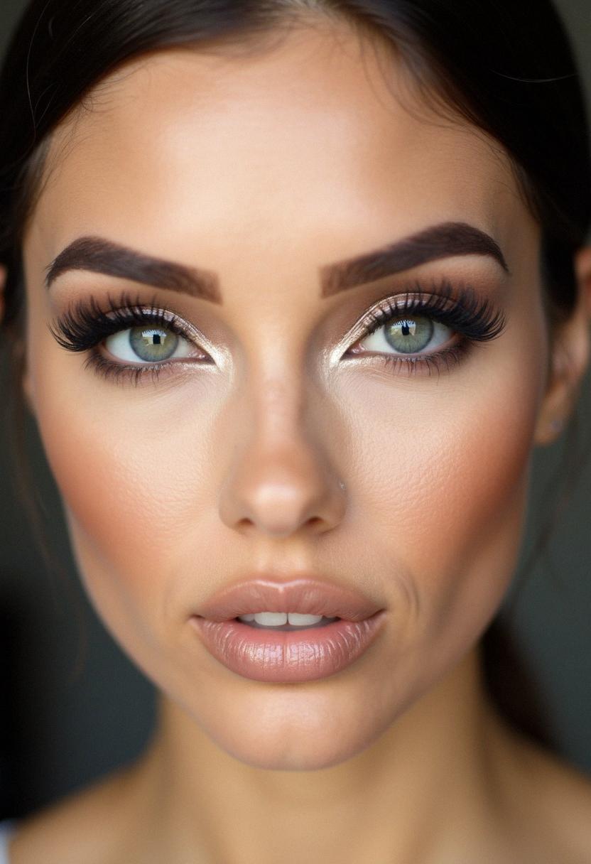 full glam makeup neutral