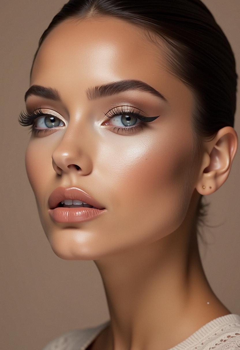 full glam makeup neutral