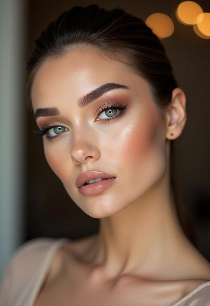 full glam makeup neutral