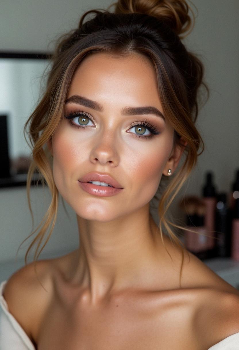 full glam makeup neutral