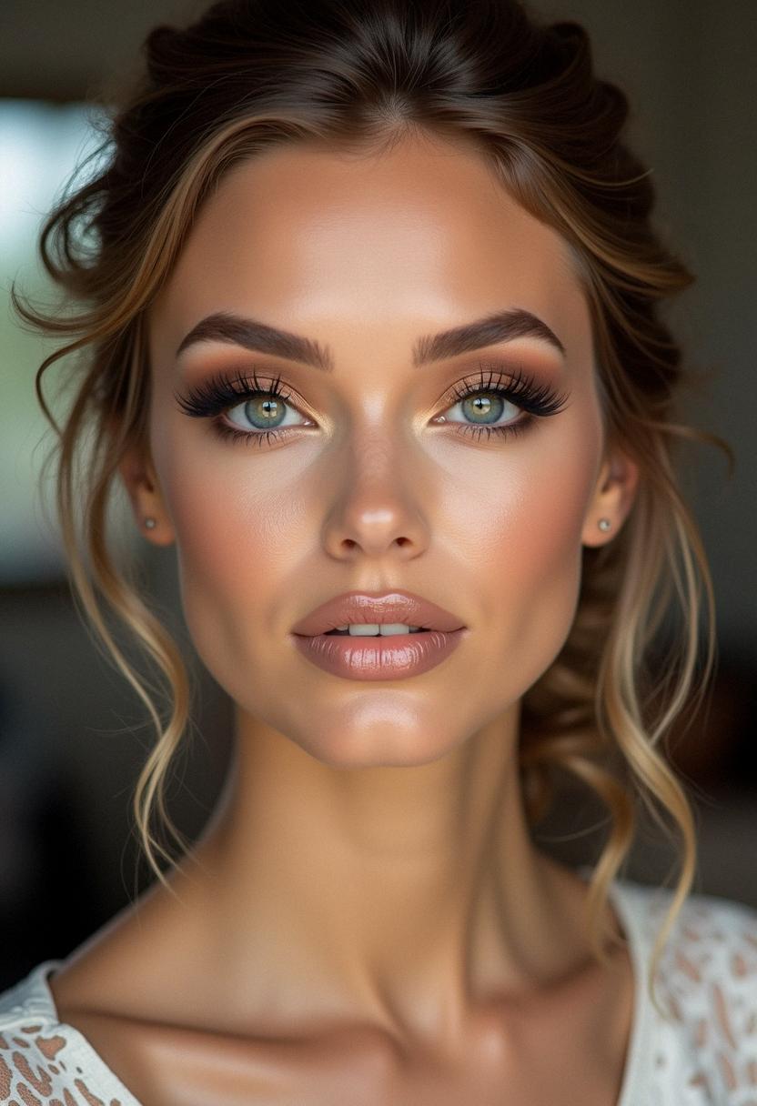 full glam makeup neutral