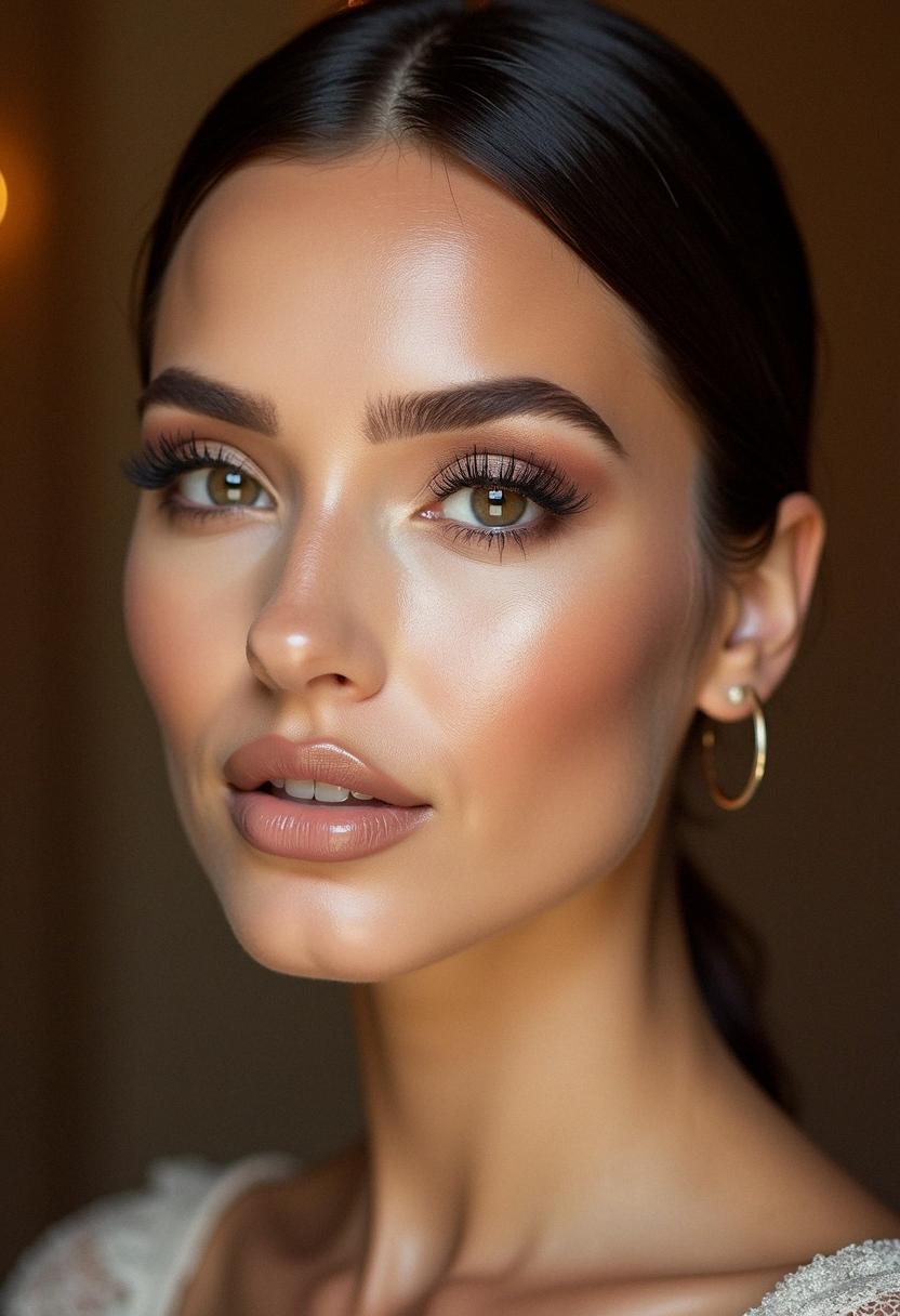 full glam makeup neutral