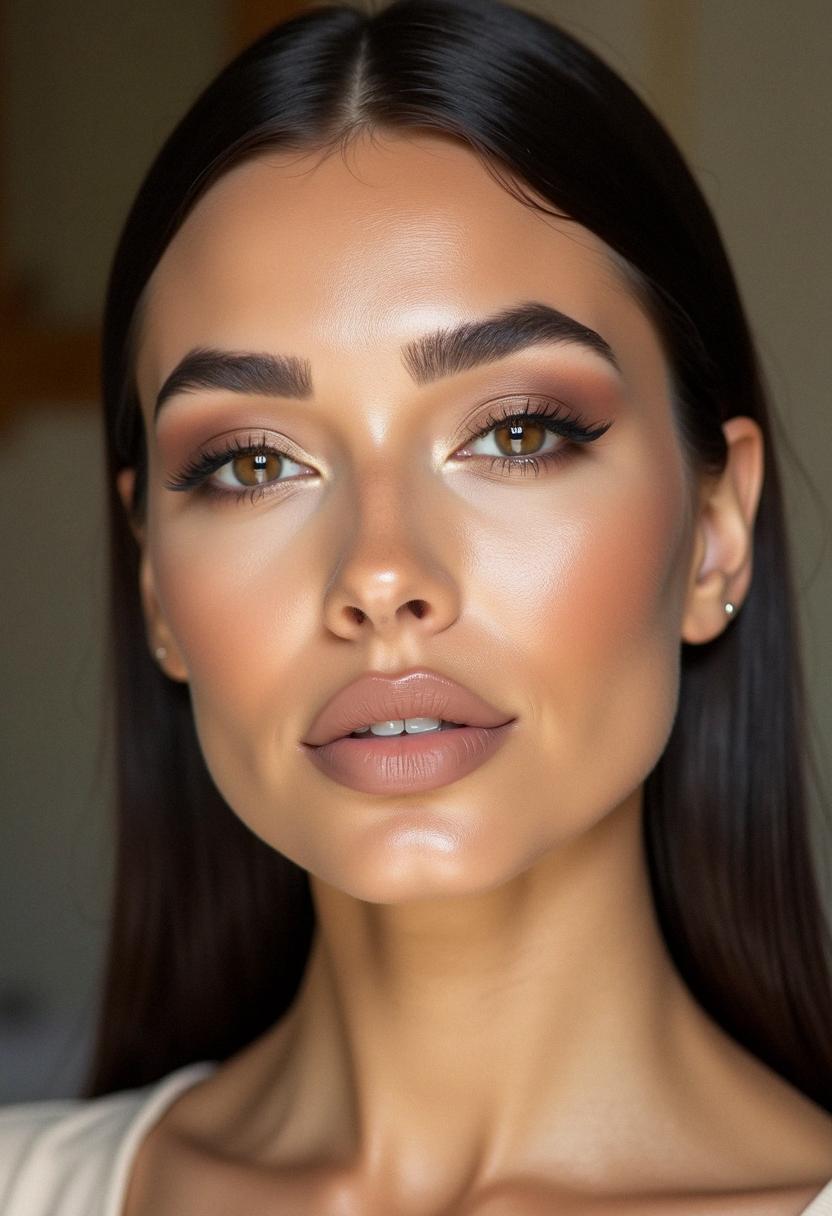 full glam makeup neutral