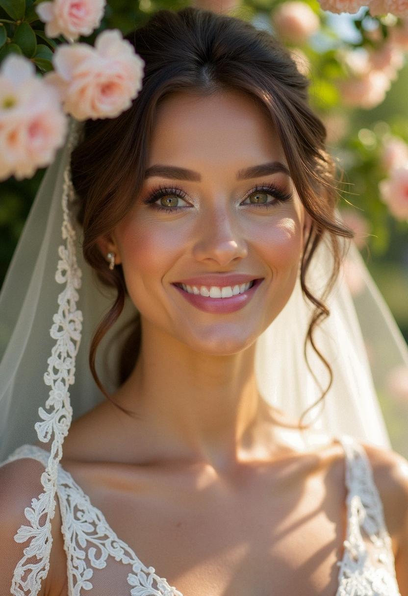 glowy makeup wedding