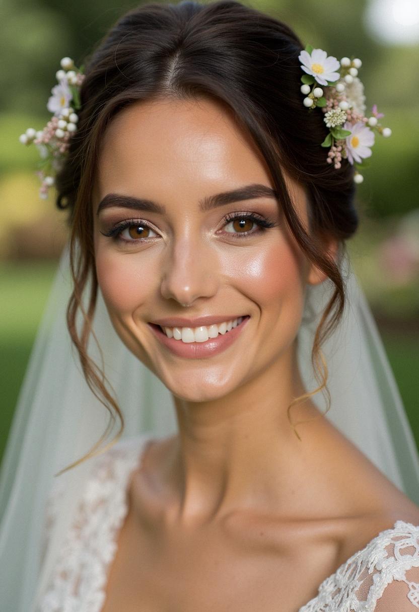 glowy makeup wedding