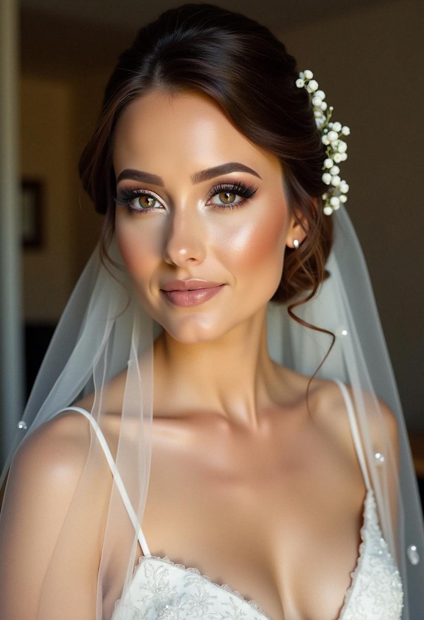 glowy makeup wedding