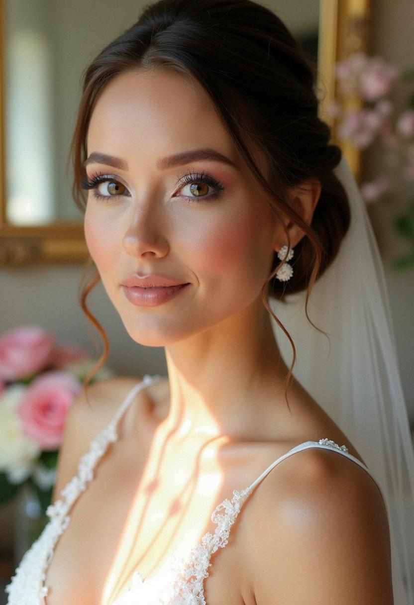 glowy makeup wedding