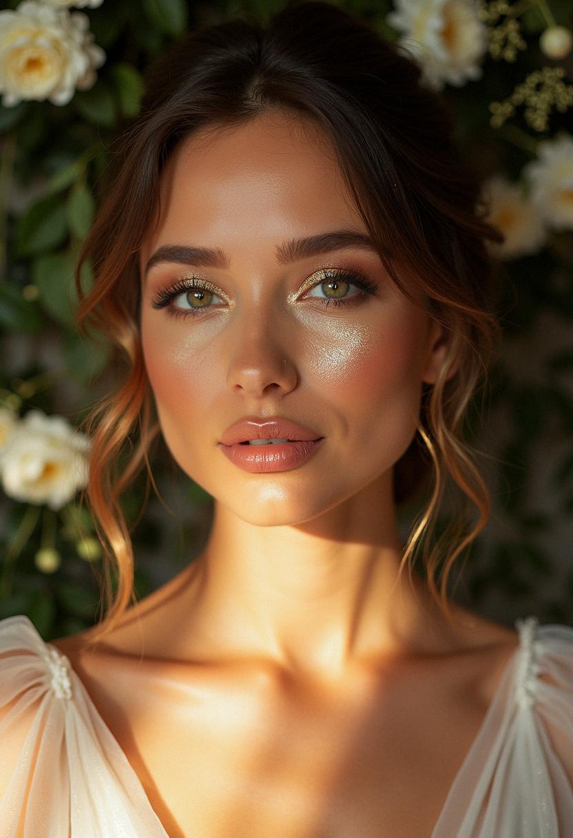 glowy makeup wedding