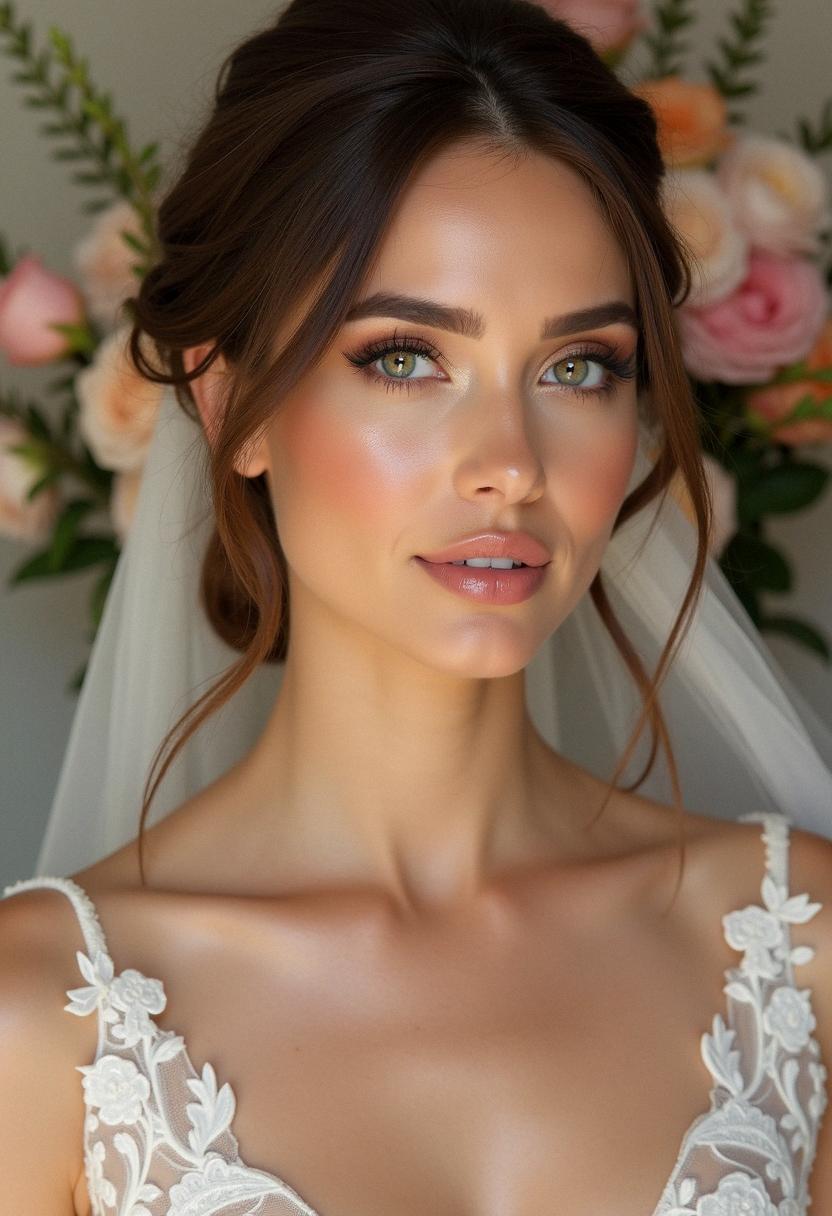 glowy makeup wedding