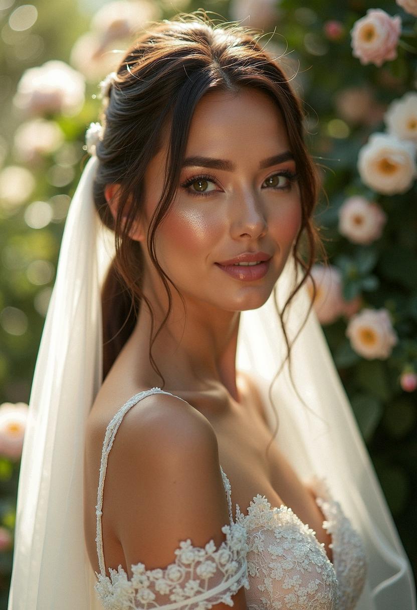 glowy makeup wedding