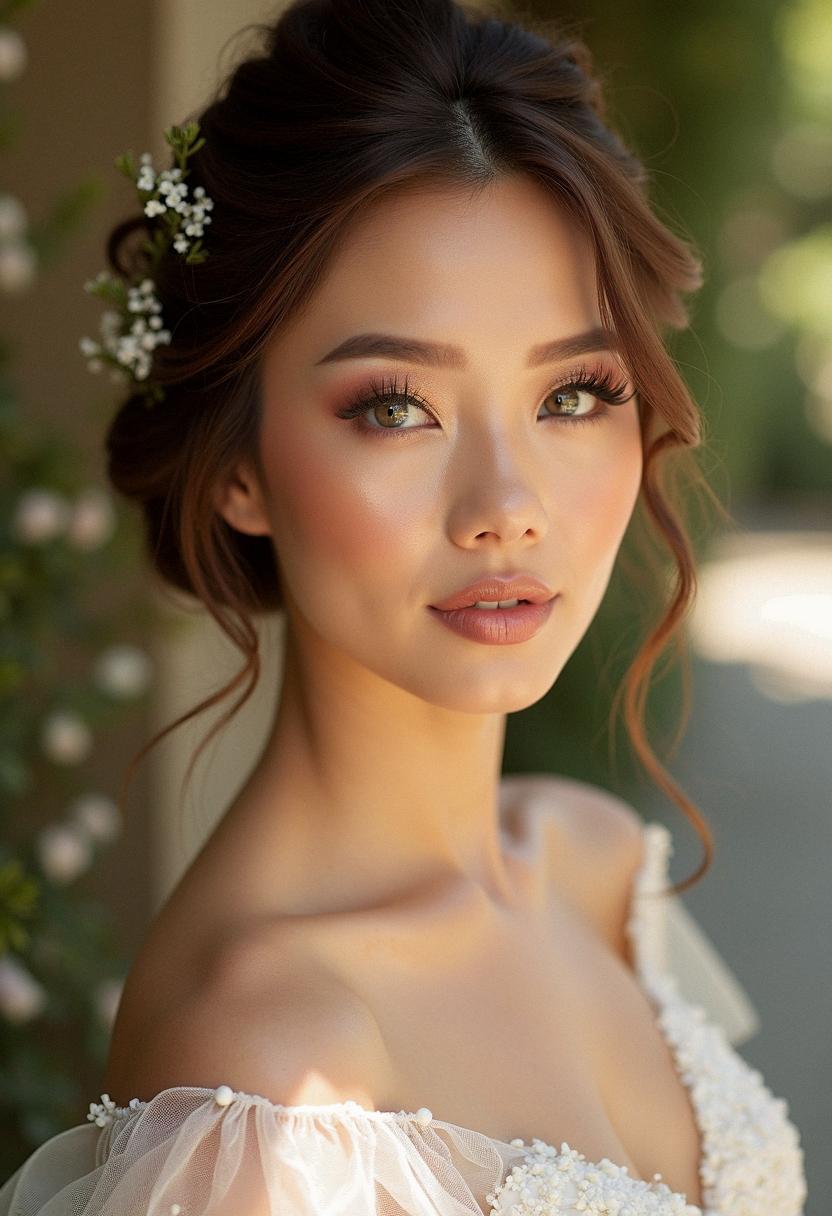 glowy makeup wedding