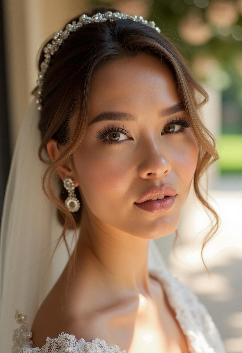 glowy makeup wedding