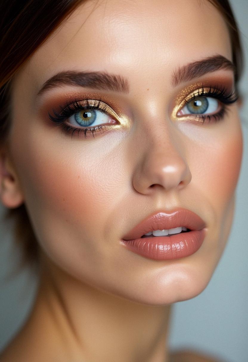 gorgeous makeup for blue eyes
