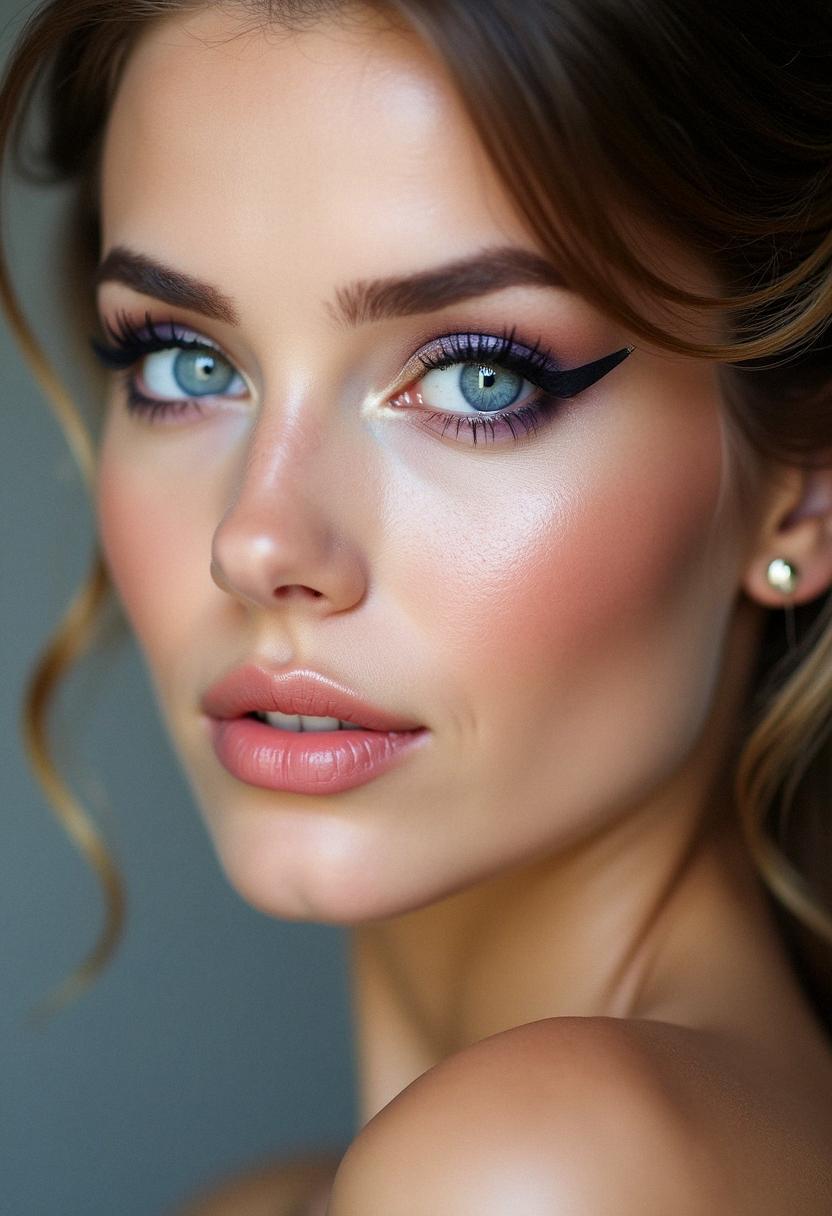 gorgeous makeup for blue eyes