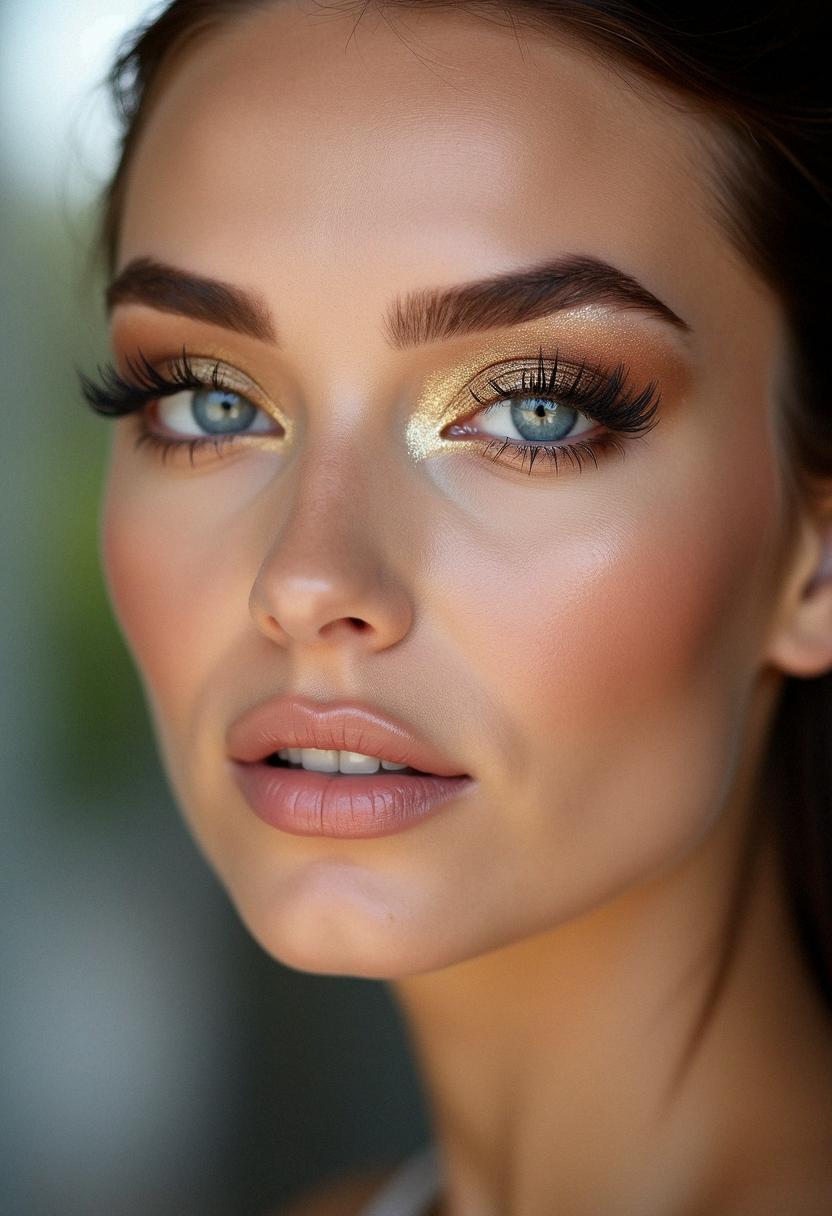 gorgeous makeup for blue eyes