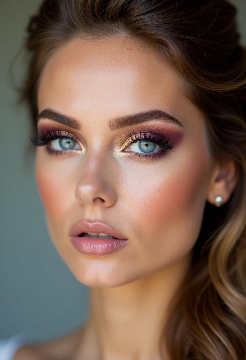 gorgeous makeup for blue eyes