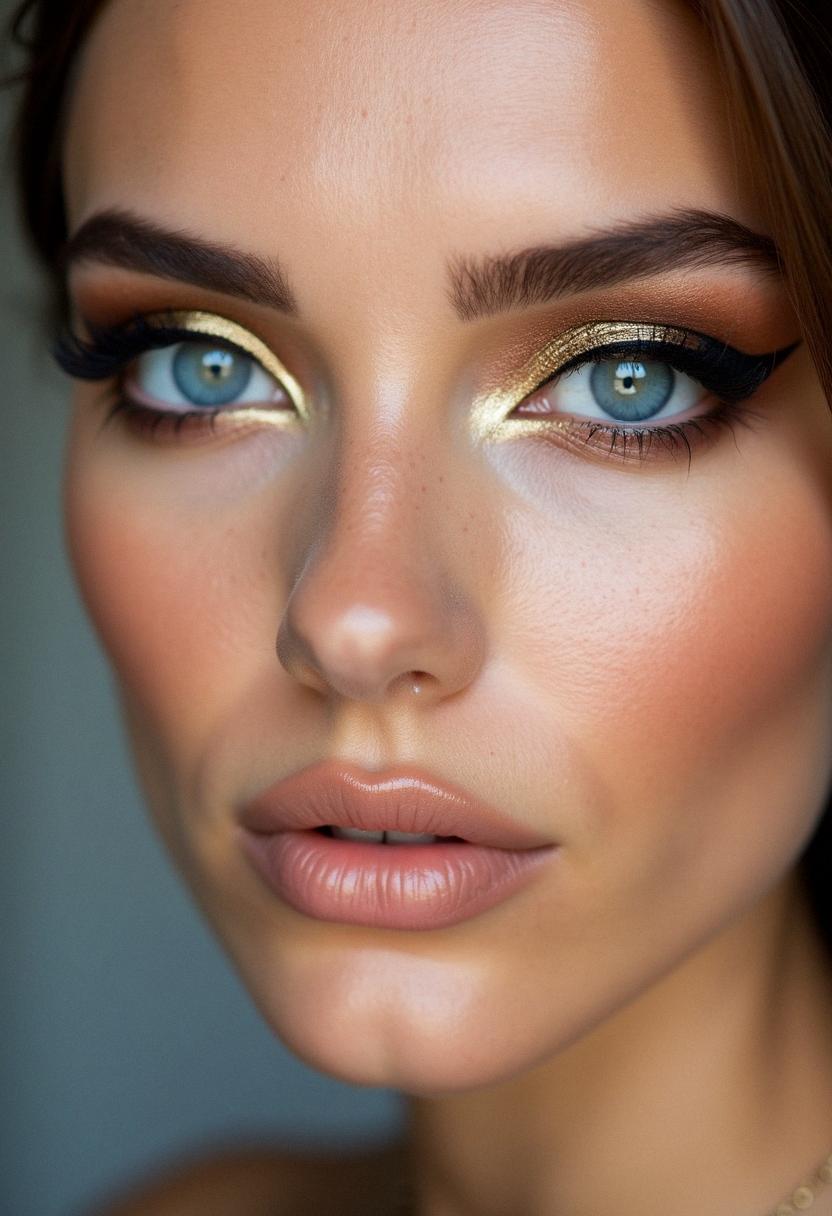 gorgeous makeup for blue eyes