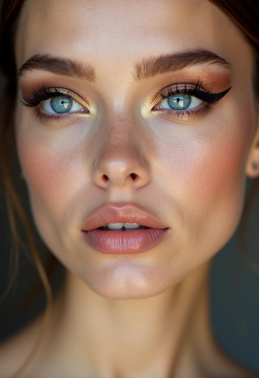 gorgeous makeup for blue eyes