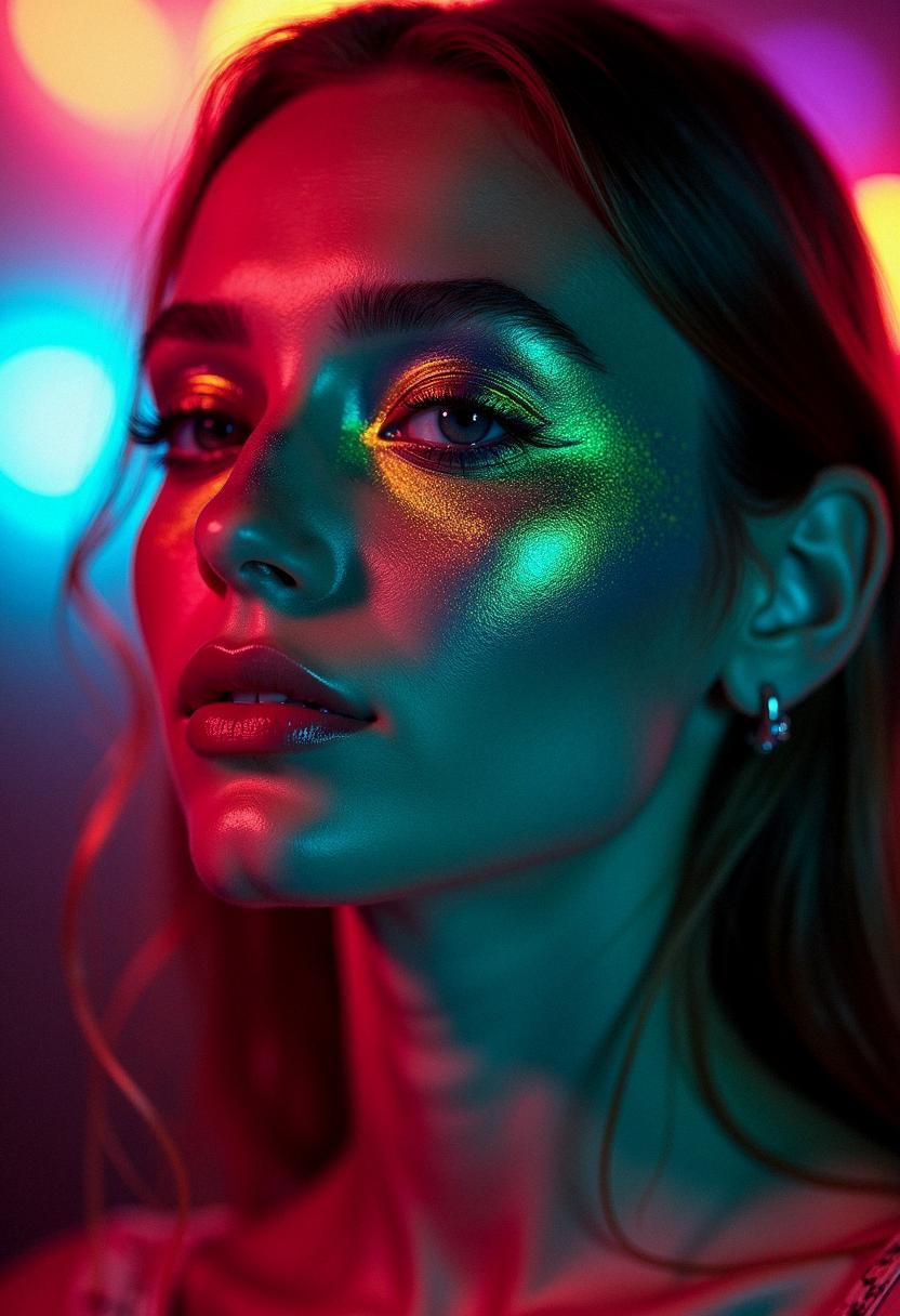 green eye makeup rave