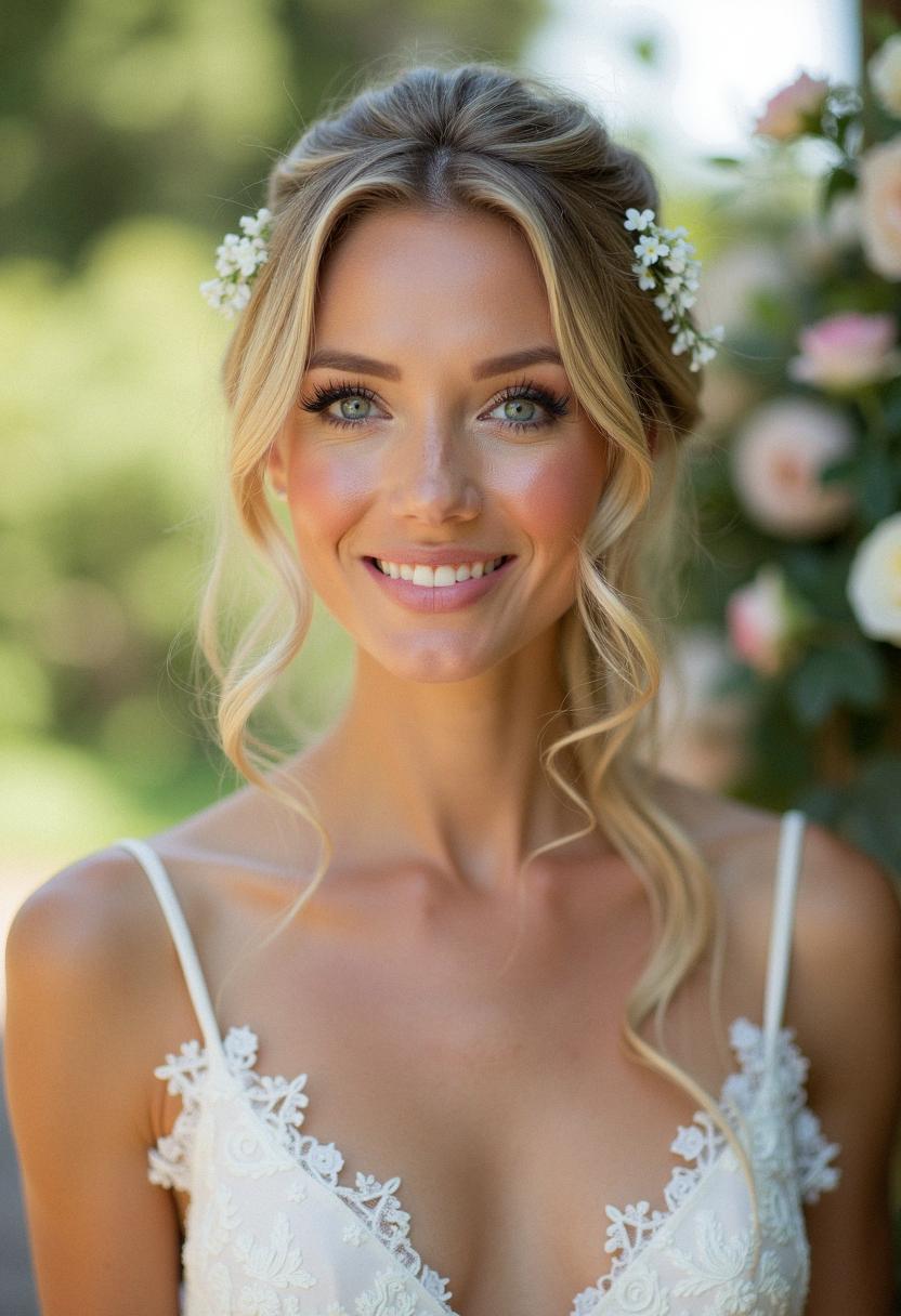 light makeup wedding