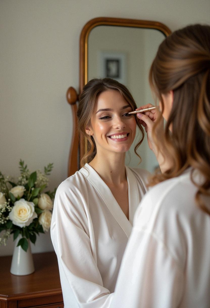 light makeup wedding
