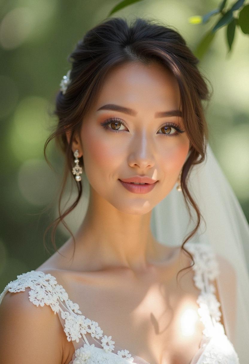light makeup wedding