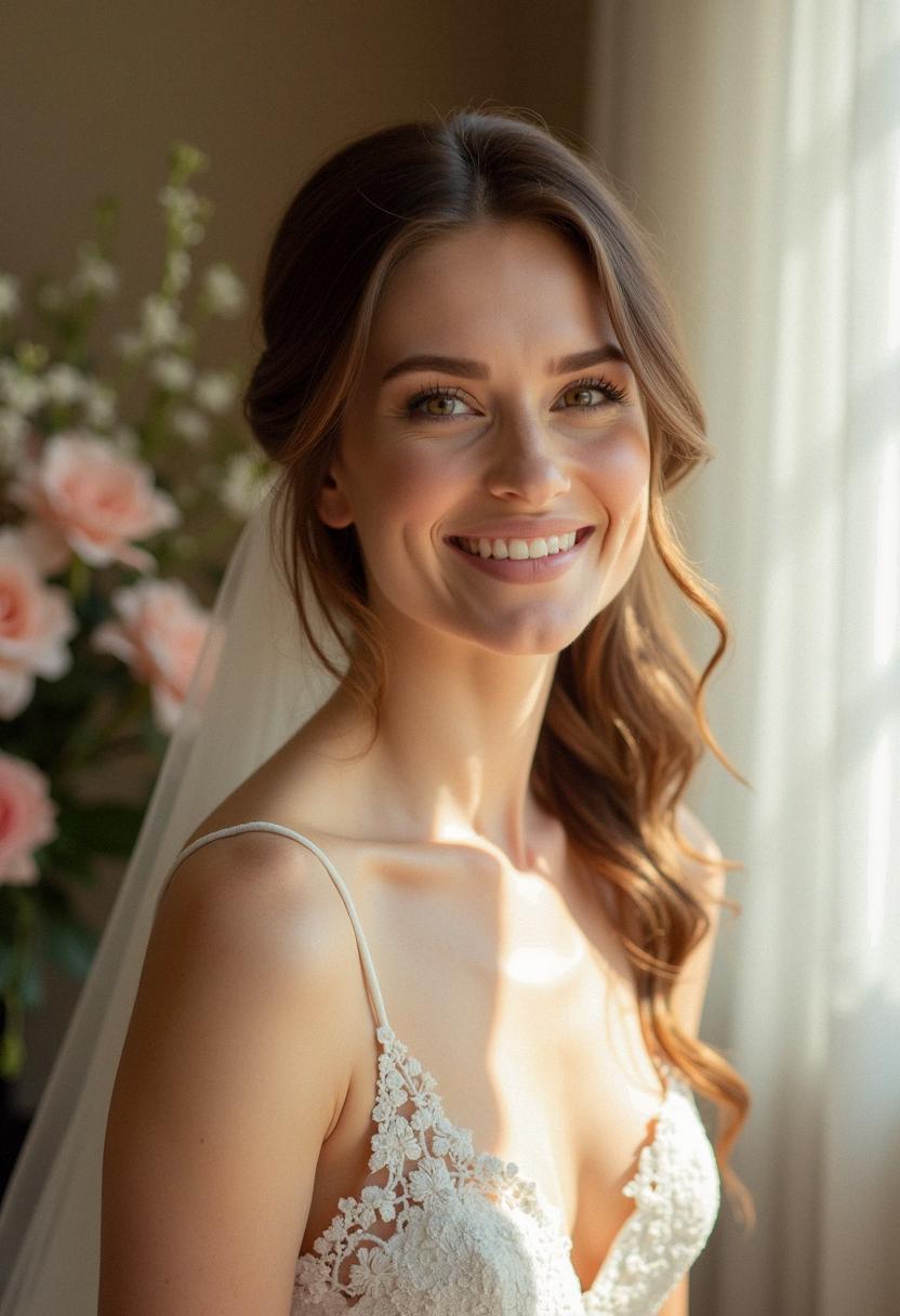 light makeup wedding