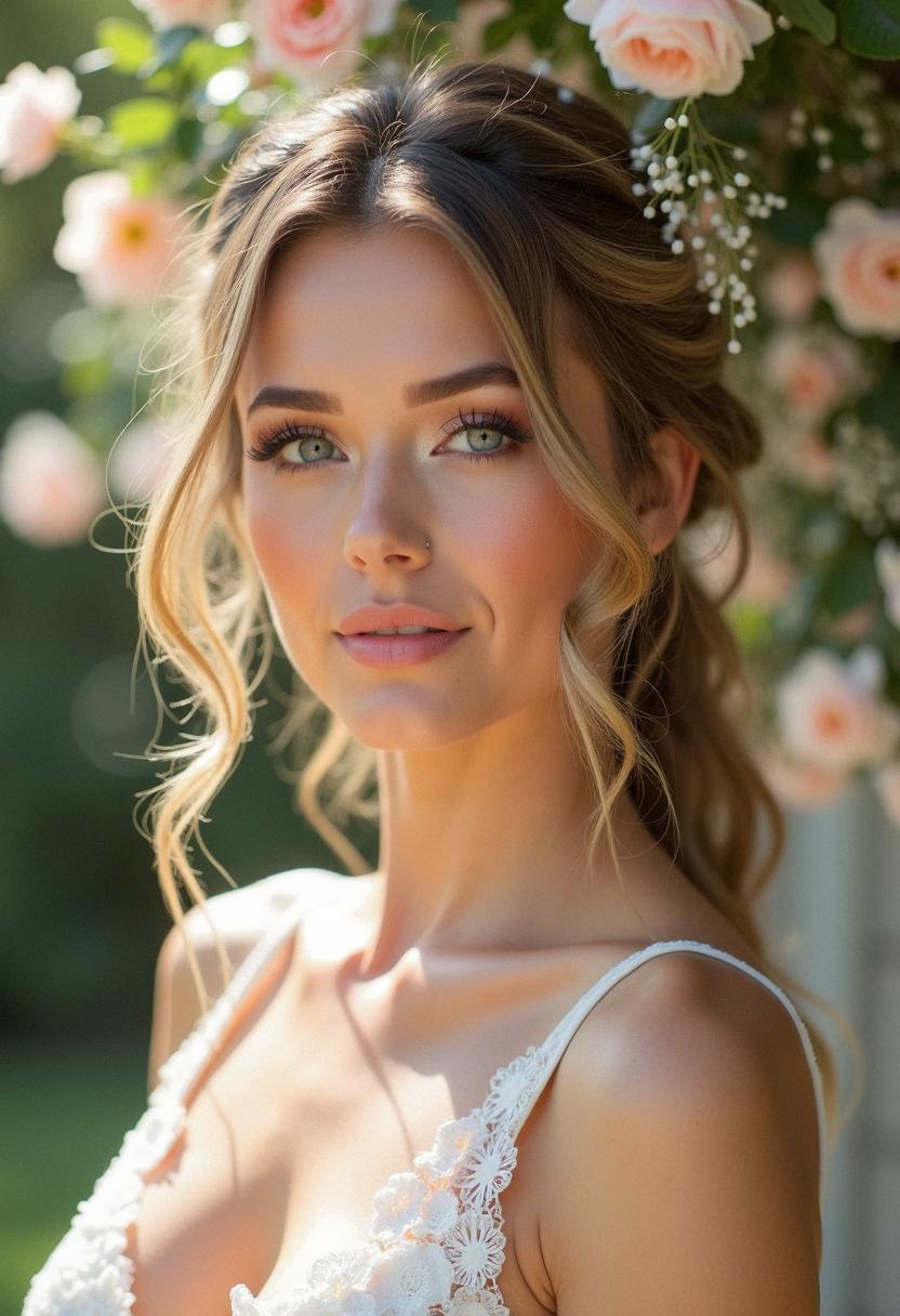light makeup wedding