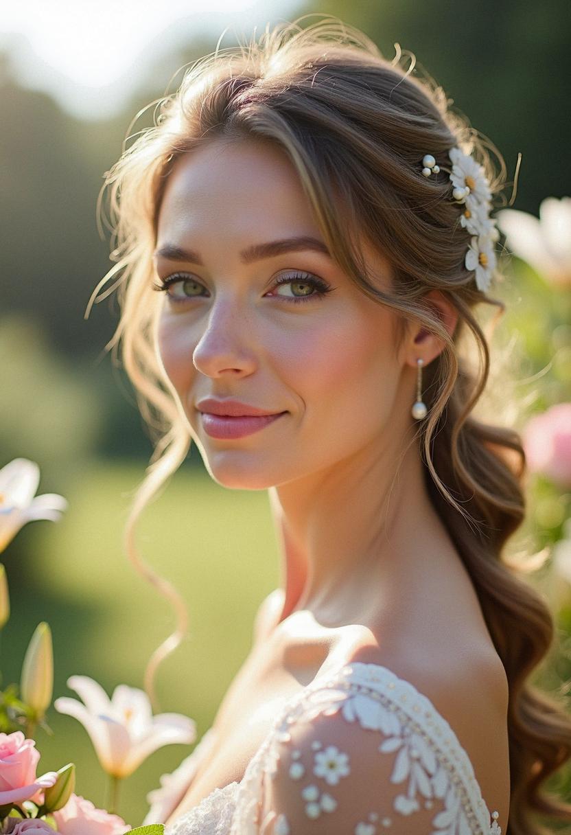 light makeup wedding