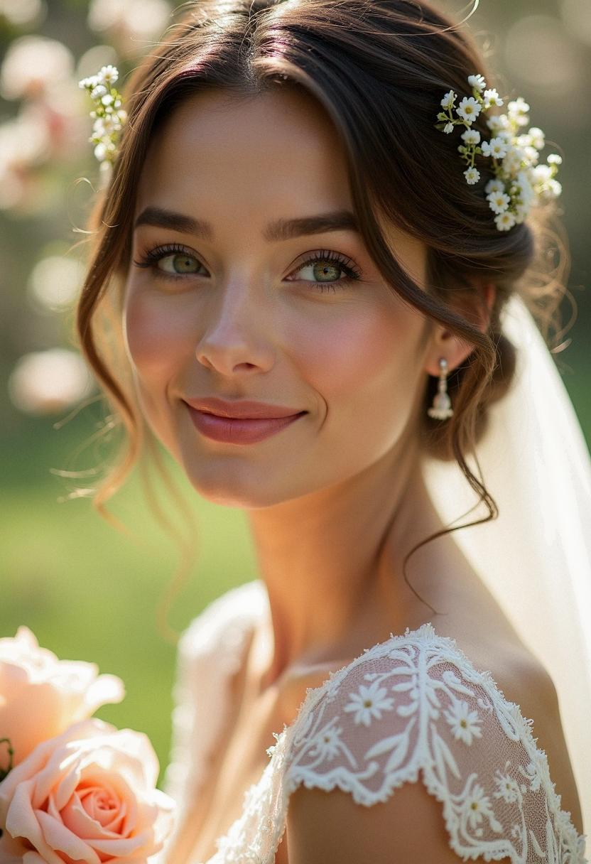 light makeup wedding