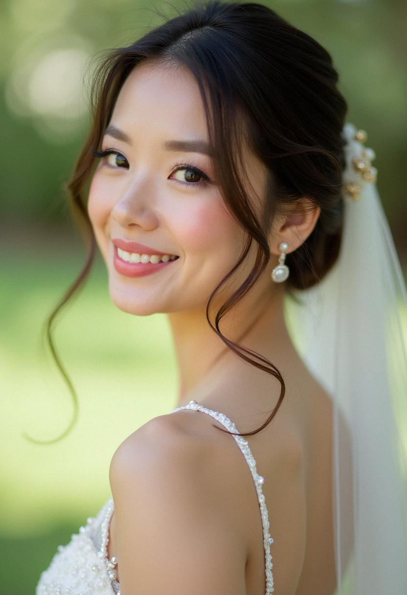 light makeup wedding