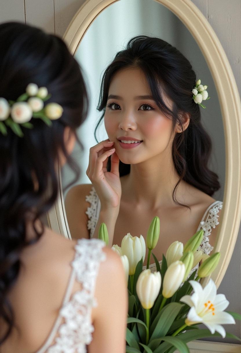 light makeup wedding