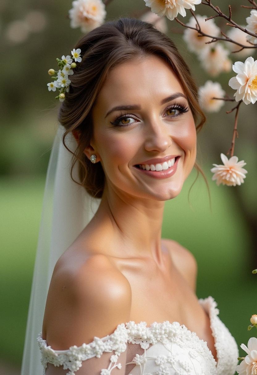 light makeup wedding