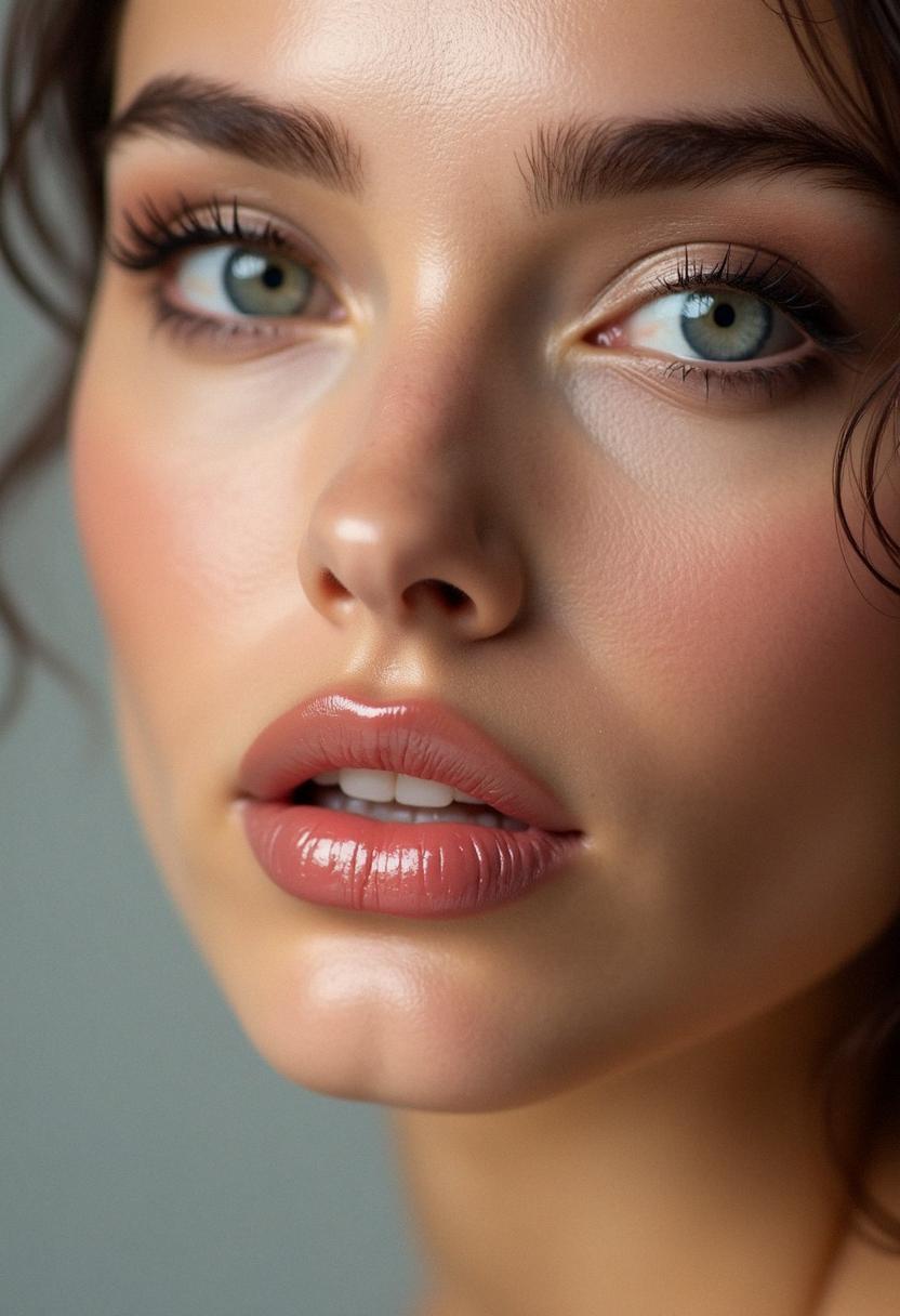 lip gloss makeup look