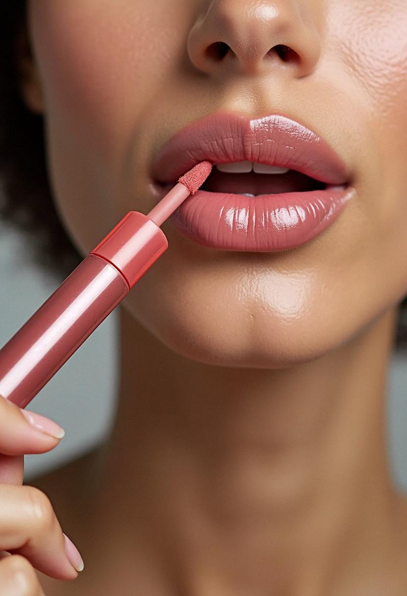 lip gloss makeup look