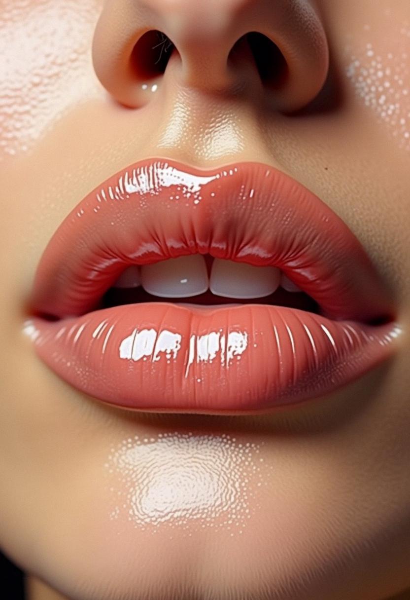 lip gloss makeup look