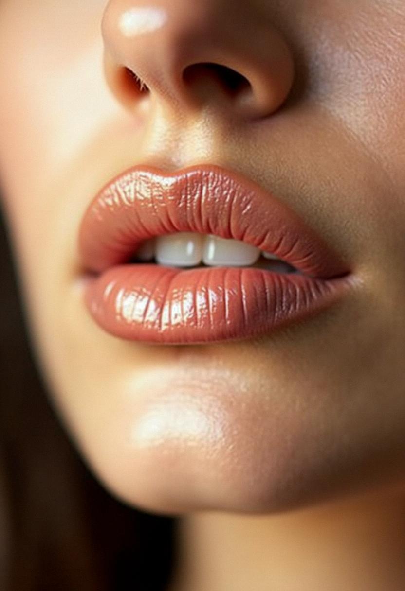 lip gloss makeup look