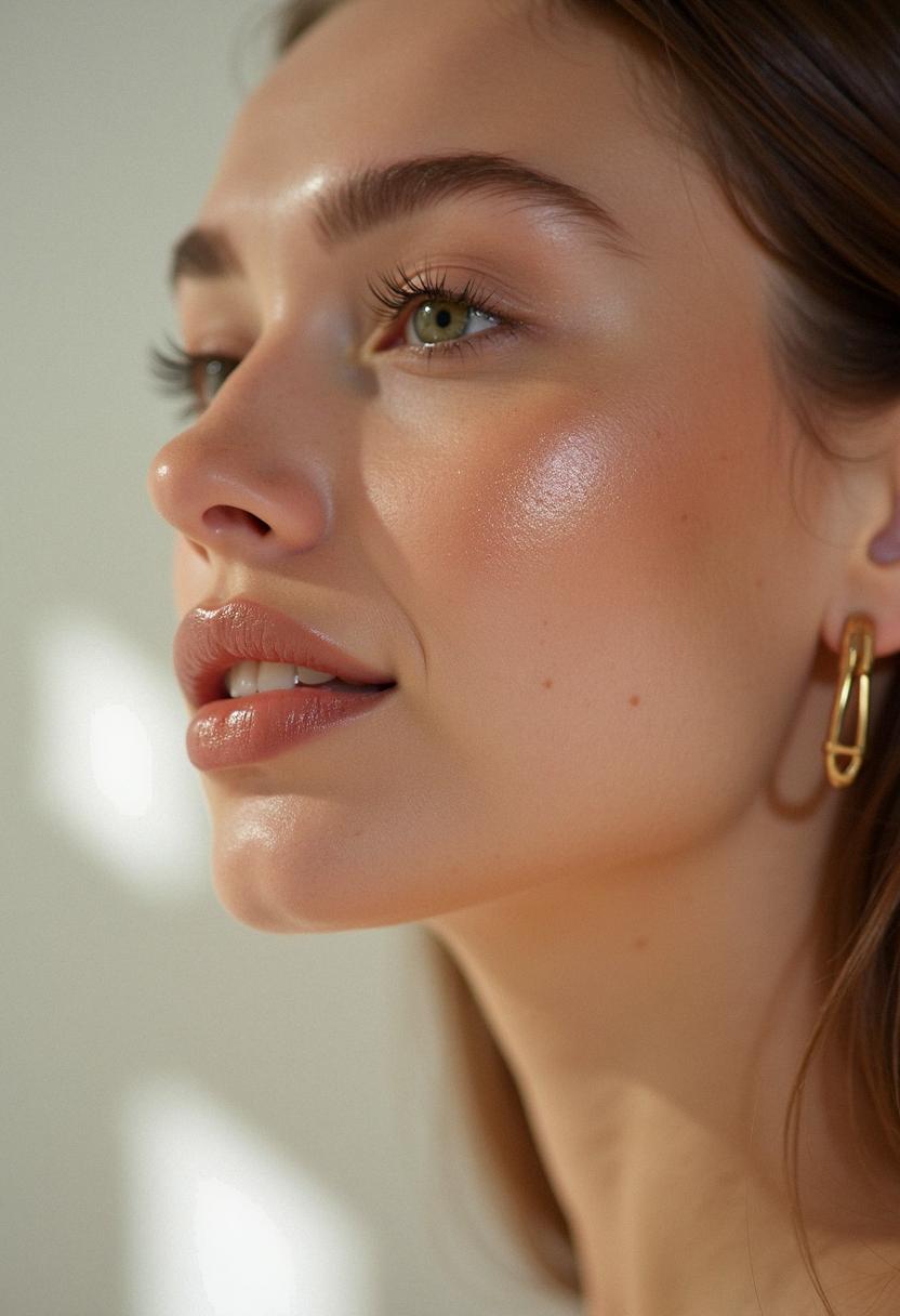 lip gloss makeup look