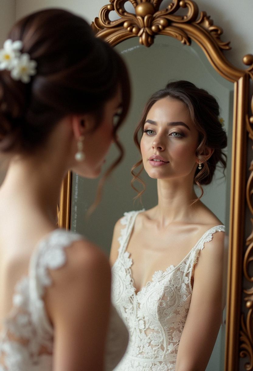 makeup bride brunette