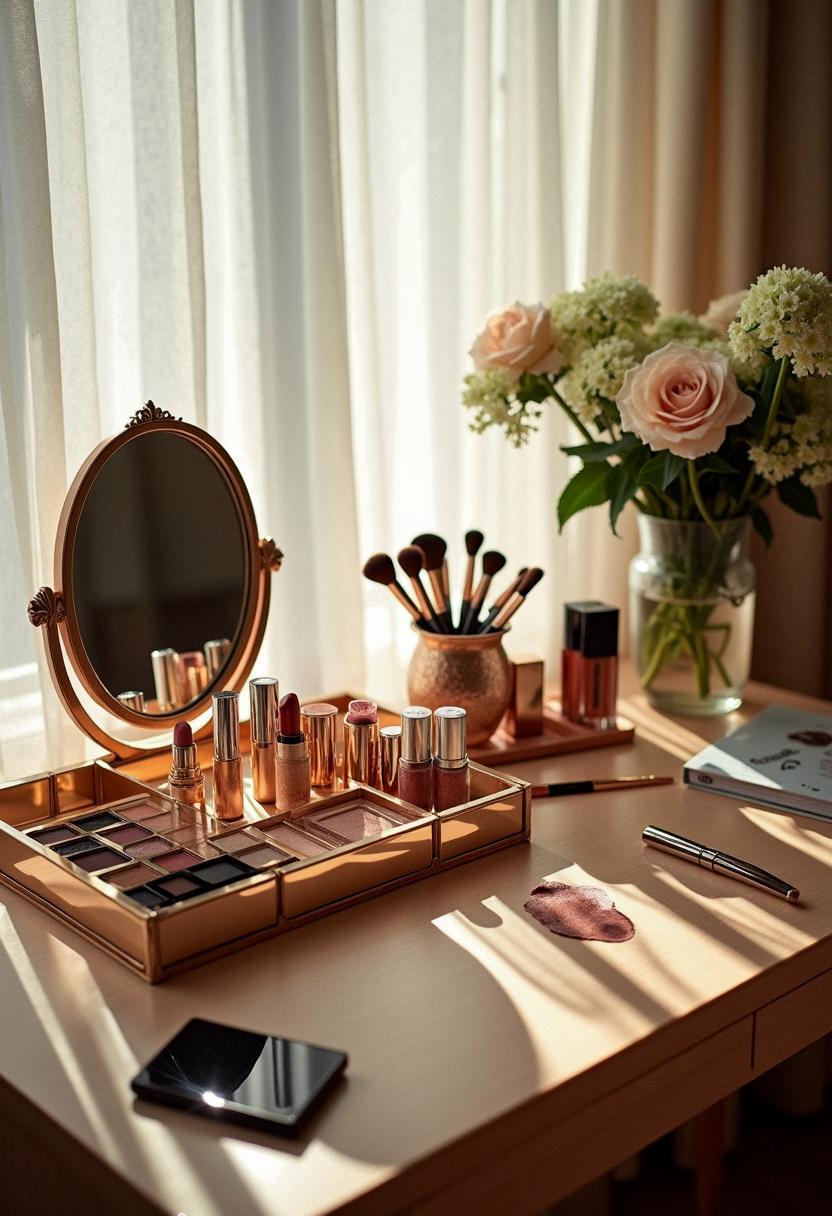 makeup desk organizer