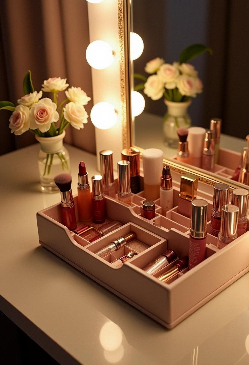 makeup desk organizer