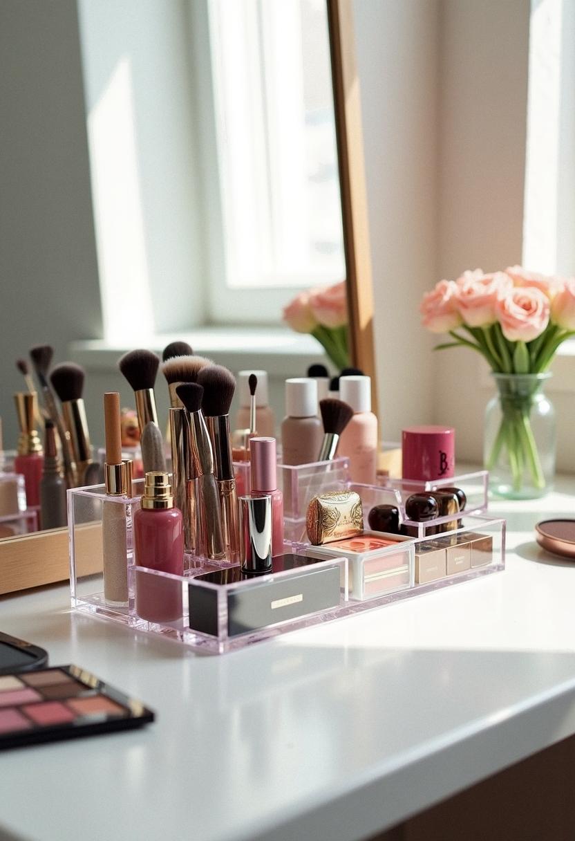 makeup desk organizer